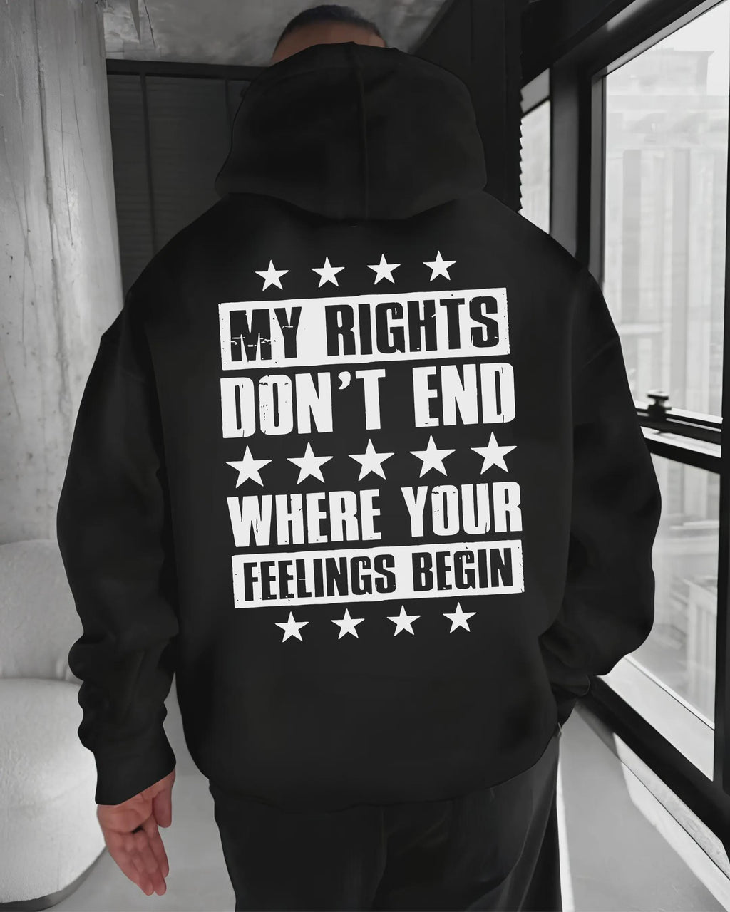 My Rights Dont End Tshirt, Where Your Feelings Begin Hoodie, Conservative Sweatshirt, Patriotic Shirt, Freedom Of Speech Graphic Tee