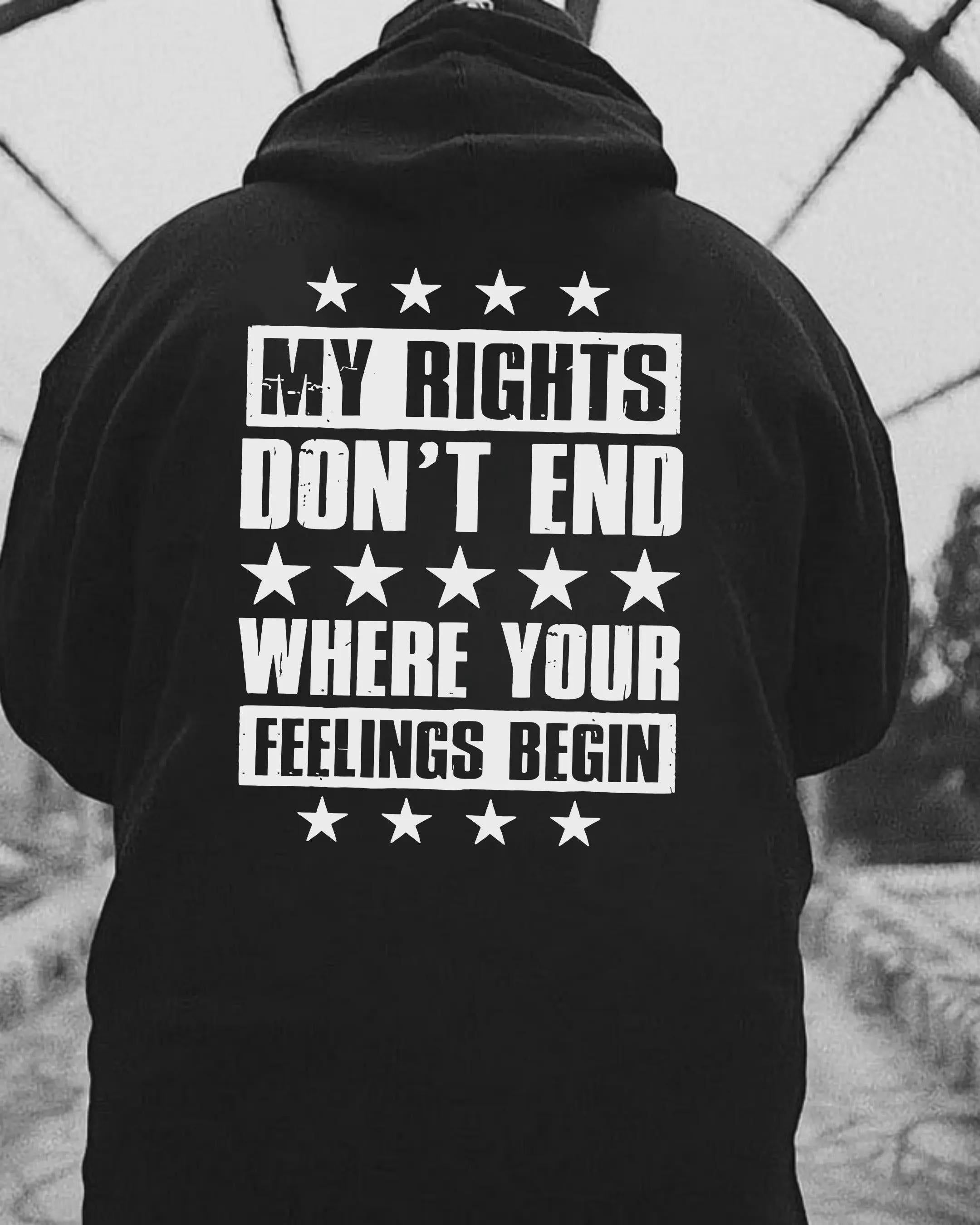 My Rights Dont End Tshirt, Where Your Feelings Begin Hoodie, Conservative Sweatshirt, Patriotic Shirt, Freedom Of Speech Graphic Tee