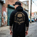 Dirty Hands Clean Money Tshirt, Blue Collar Hoodie, Mechanic Sweatshirt, Patriotic Skull Shirt, American Flag Tradesman Gift For Men